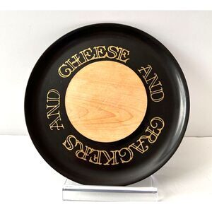 Black Courac Of Montery California Cheese and Cracker Tray Cutting Board Vintage